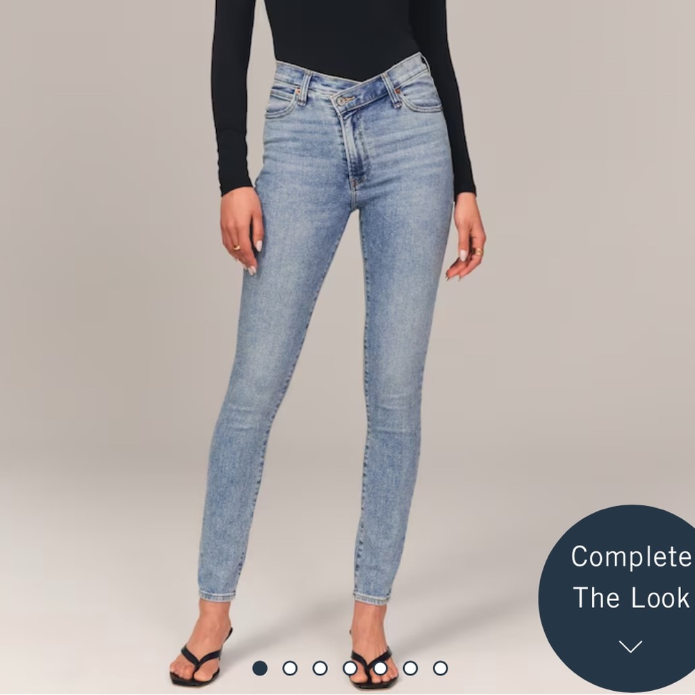 Abercrombie & fitch the super skinny ankle high rise jean